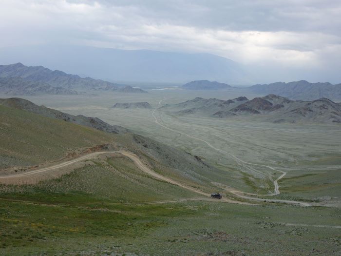 Sur les pistes de l'Altaï en Mongolie. Photo : Sébastien de Nord Espaces