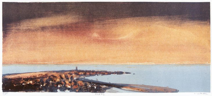 Peinture d’Ørnulf Opdahl, phare d'Alnes, Norvège - Nord Espaces